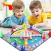 Board Games Ludo Set Party Game Parent Child Strategy Interaction with Foldable Board for Funny Family Table Game Social Games