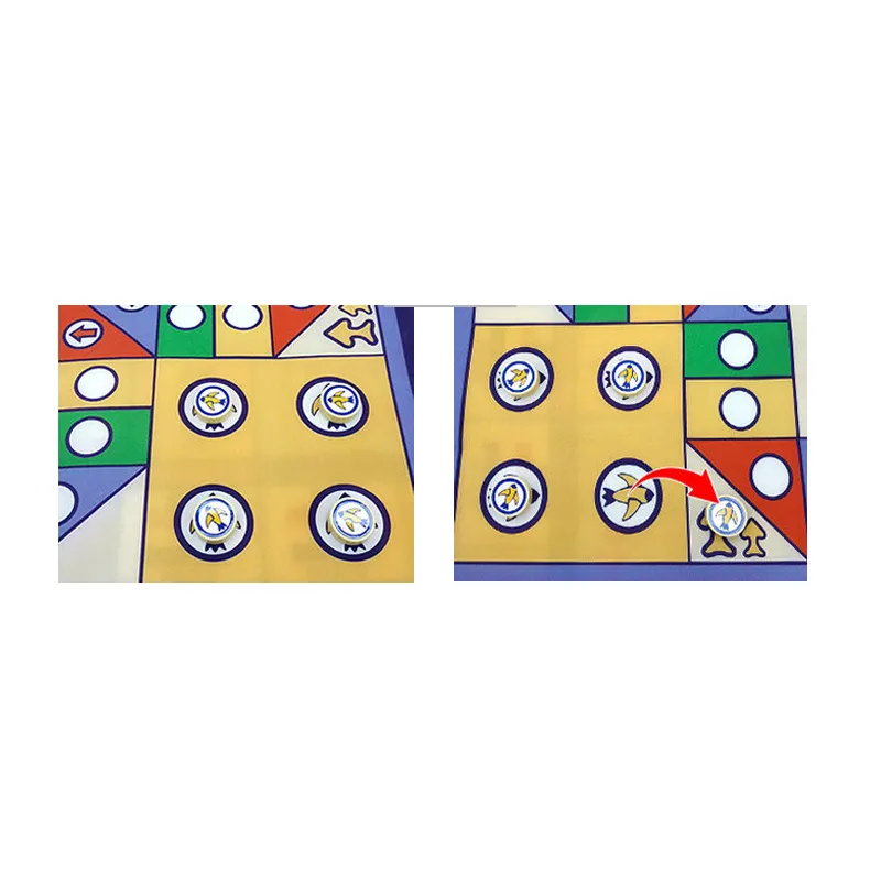 New Design Kids Carpet Ludo Board Game Mat for Children Portable Travel Children Toy Chess Family And Party Games