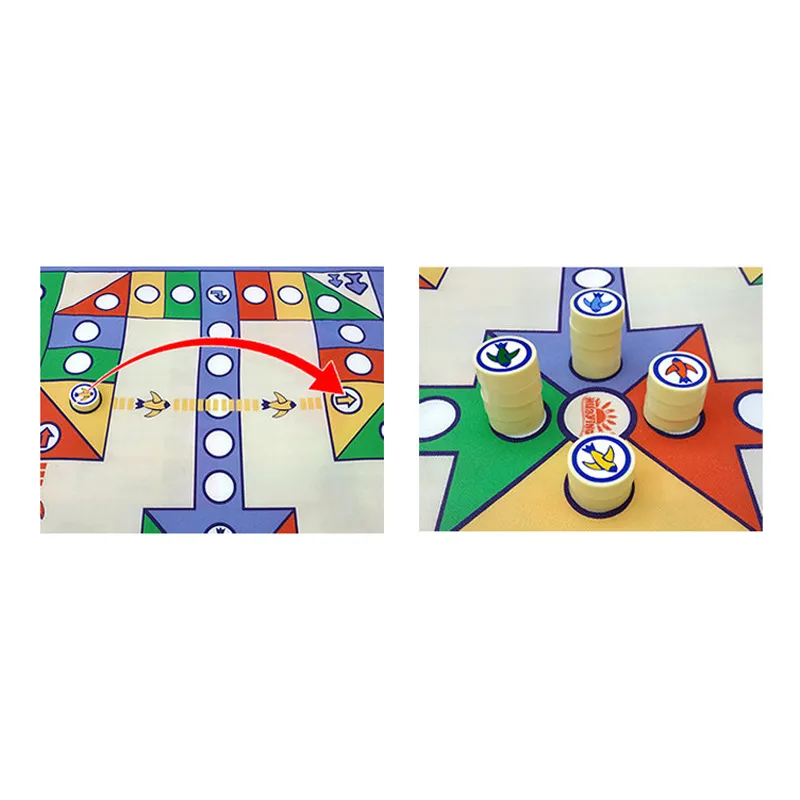 New Design Kids Carpet Ludo Board Game Mat for Children Portable Travel Children Toy Chess Family And Party Games