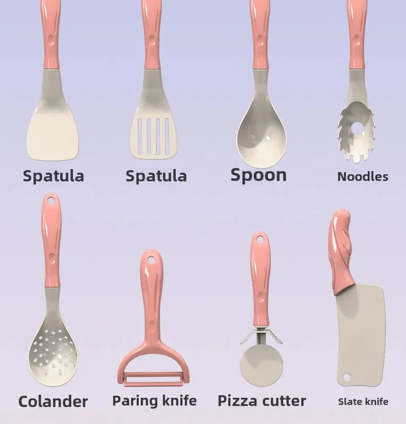 28 PCS Kids Kitchen Toys Set Play Kitchen Accessories Kit with Play Pots Pretend Food Cooking Toy Toddler Girls Boy Gift