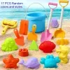 Children's Beach Toy Set, ATV, Sand Digging and Water Toy, Beach Bucket, Hourglass, Shovel, Beach Sand Play Tool Random Colors