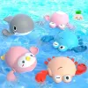 Summer Bath Toys Kids Swimming Clockwork Dolls Play Water Baby Bathing Cute Funny Children Bathroom Shower Bathtub Animals Toy