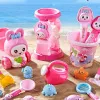 Children's Beach Toy Set Baby Playing In Water and Sand Large Sand Shovel Beach Bucket Sand Digging Tool Hourglass