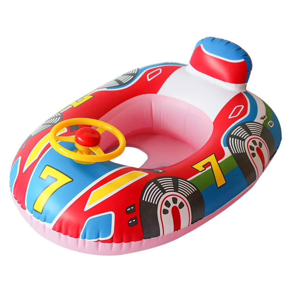 Inflatable Baby Swimming Rings Seat Floating Sun Shade Toddler Swim Circle Fun Pool Bathtub Summer Beach Party Water Toys 2025
