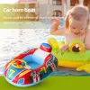 Inflatable Baby Swimming Rings Seat Floating Sun Shade Toddler Swim Circle Fun Pool Bathtub Summer Beach Party Water Toys 2025