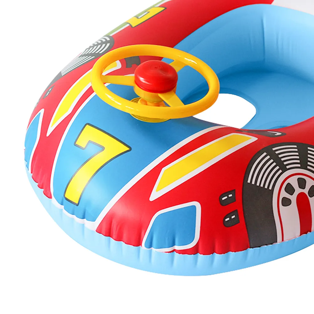 Inflatable Baby Swimming Rings Seat Floating Sun Shade Toddler Swim Circle Fun Pool Bathtub Summer Beach Party Water Toys 2025