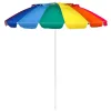 8 Feet Portable Beach Umbrella with Sand Anchor and Tilt Mechanism