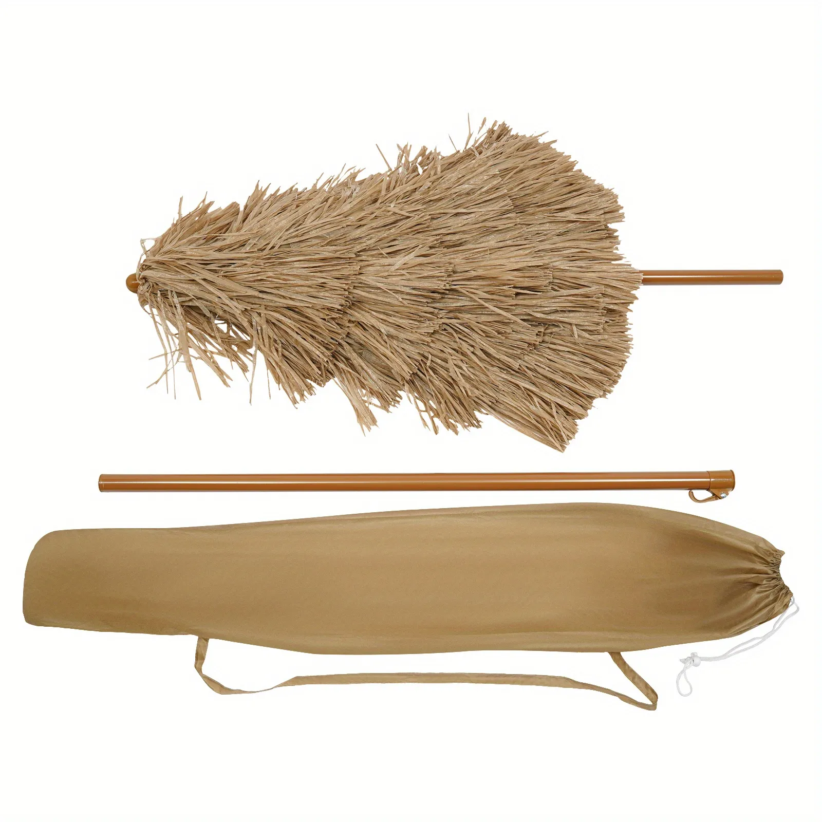 [Beach Umbrella Set] 6-Piece Beach Umbrella Set - Spacious Portable for Family Vacations - Easy Outdoor Use for Beach Camping