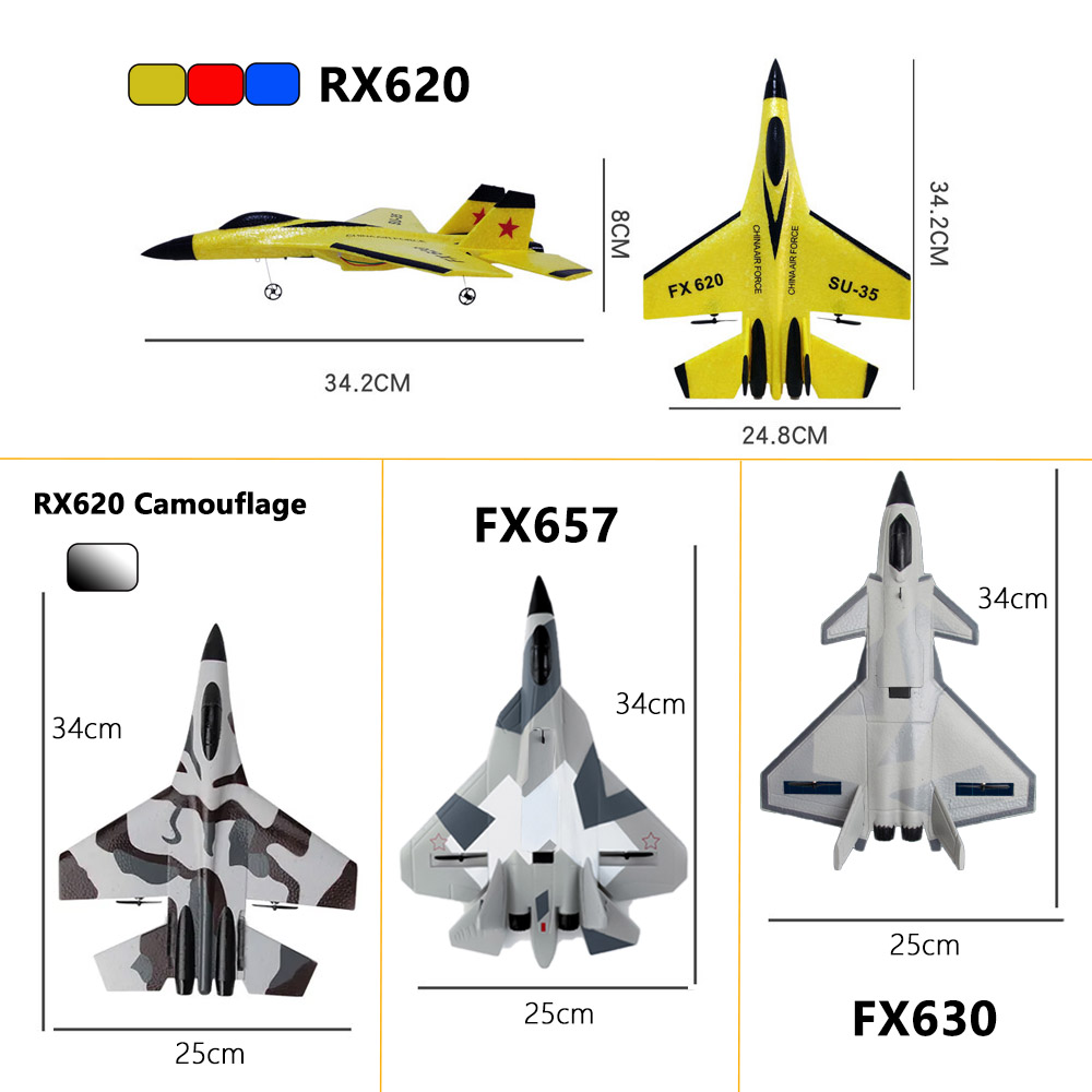 RC Foam Aircraft SU-35 Plane 2.4G Radio Control Glider Remote Control Fighter Plane Glider Airplane Foam Boys Toys for Children