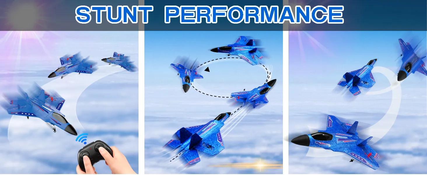 SU35 RC Plane FX620 FX820 2.4G Remote Control Flying Model Glider Airplane With LED Lights Aircraft Foam Toys For Children Gifts