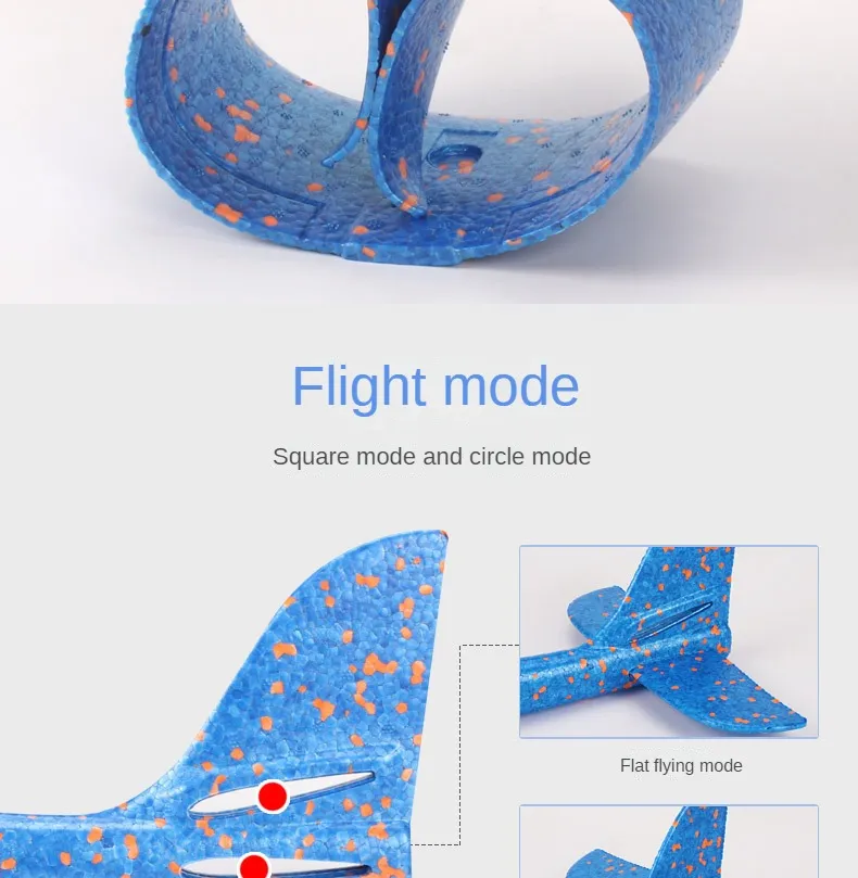 48CM Hand Throw Flying Glider Planes Foam Aircraft Model EPP Resistant Breakout Aircraft Children Party Game Outdoor Toys