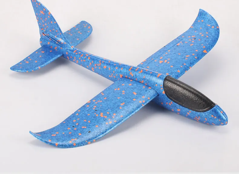 48CM Hand Throw Flying Glider Planes Foam Aircraft Model EPP Resistant Breakout Aircraft Children Party Game Outdoor Toys
