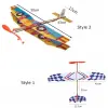 Educational Toy Christmas best gift Elastic Rubber Airplane DIY Foam Aircraft Powered Flying Glider Assembly Plane Model