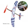 Educational Toy Christmas best gift Elastic Rubber Airplane DIY Foam Aircraft Powered Flying Glider Assembly Plane Model