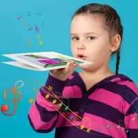 DIY Recording Greeting Card Writeable Sound Greeting Card Paintable for Holiday Blessings Voice Message