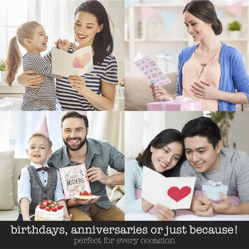 DIY Recording Greeting Card Writeable Sound Greeting Card Paintable for Holiday Blessings Voice Message