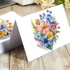 12pcs Retro Flower Design Greeting Cards With Envelopes Wildflower Note Cards For Birthday, Friendship Day, Congratulations Gift