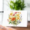 12pcs Retro Flower Design Greeting Cards With Envelopes Wildflower Note Cards For Birthday, Friendship Day, Congratulations Gift