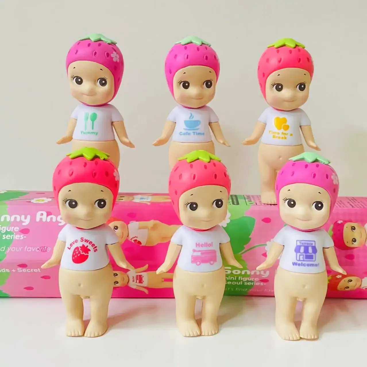 Seoul Series Sonny Angel Blind Box Anime Figures Ornaments Strawberry Dolls Fans Children Birthday Gifts Surprise Toys
