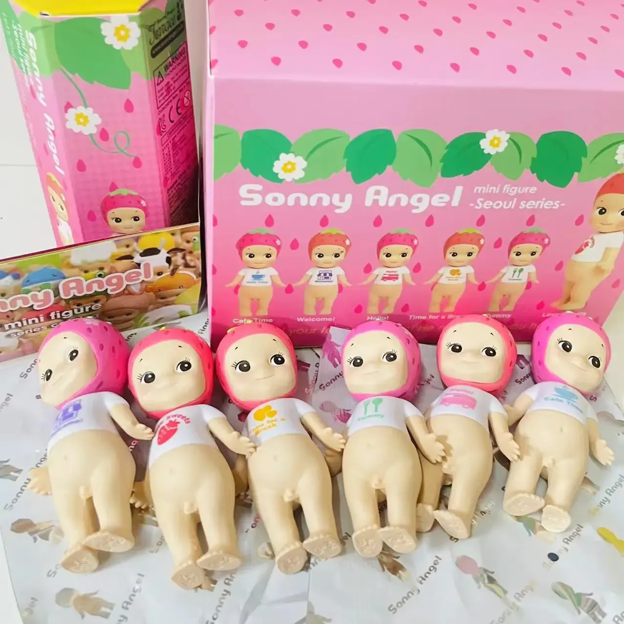 Seoul Series Sonny Angel Blind Box Anime Figures Ornaments Strawberry Dolls Fans Children Birthday Gifts Surprise Toys
