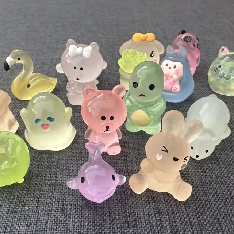 5/20/40pcs Luminous Animal Blind Bag Mini Blind Box Toys Cute Simulation Animal Model Kids Gifts Surprise Blind Bag Random