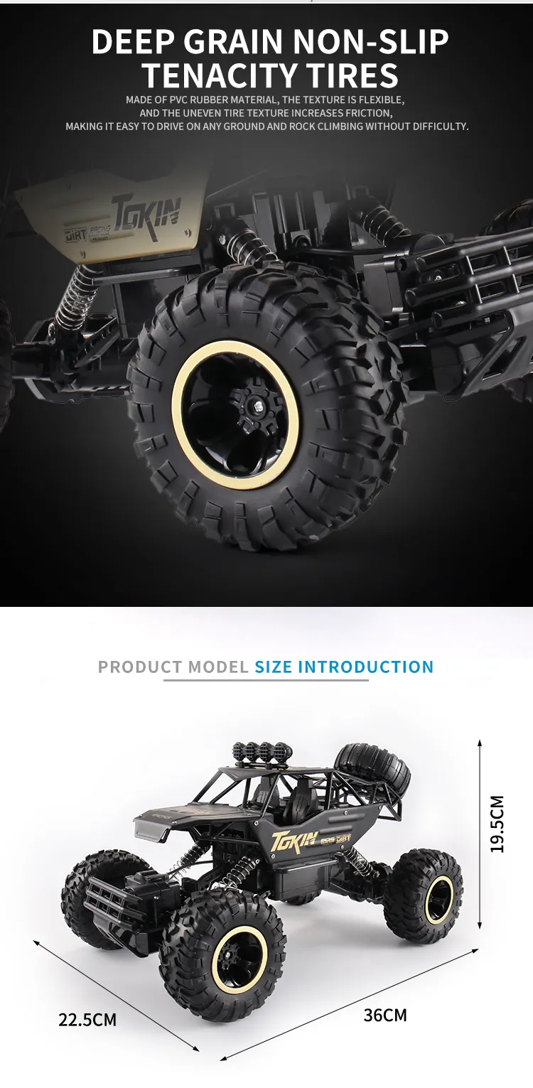 RC Off road Truck 1/12 4WD RTR Durable Beginner All Terrain RC Car High Speed 20Km/h Remote Control Monster Truck Adult Gift Toy