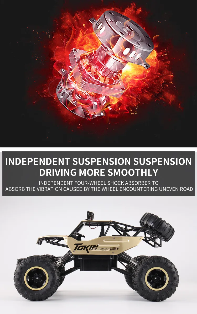 RC Off road Truck 1/12 4WD RTR Durable Beginner All Terrain RC Car High Speed 20Km/h Remote Control Monster Truck Adult Gift Toy