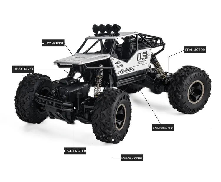 RC Off road Truck 1/12 4WD RTR Durable Beginner All Terrain RC Car High Speed 20Km/h Remote Control Monster Truck Adult Gift Toy