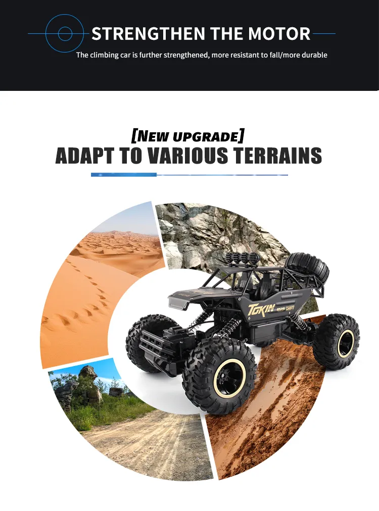 RC Off road Truck 1/12 4WD RTR Durable Beginner All Terrain RC Car High Speed 20Km/h Remote Control Monster Truck Adult Gift Toy