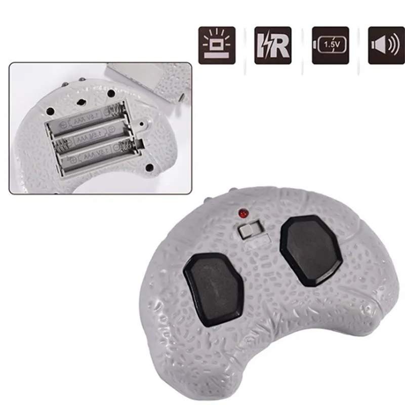 RC Dinosaur Kids Toy Remote Control Dinosaur With Light Electric Toy Radio-Controlled Animal Children Birthday Gift Ankylosaurus