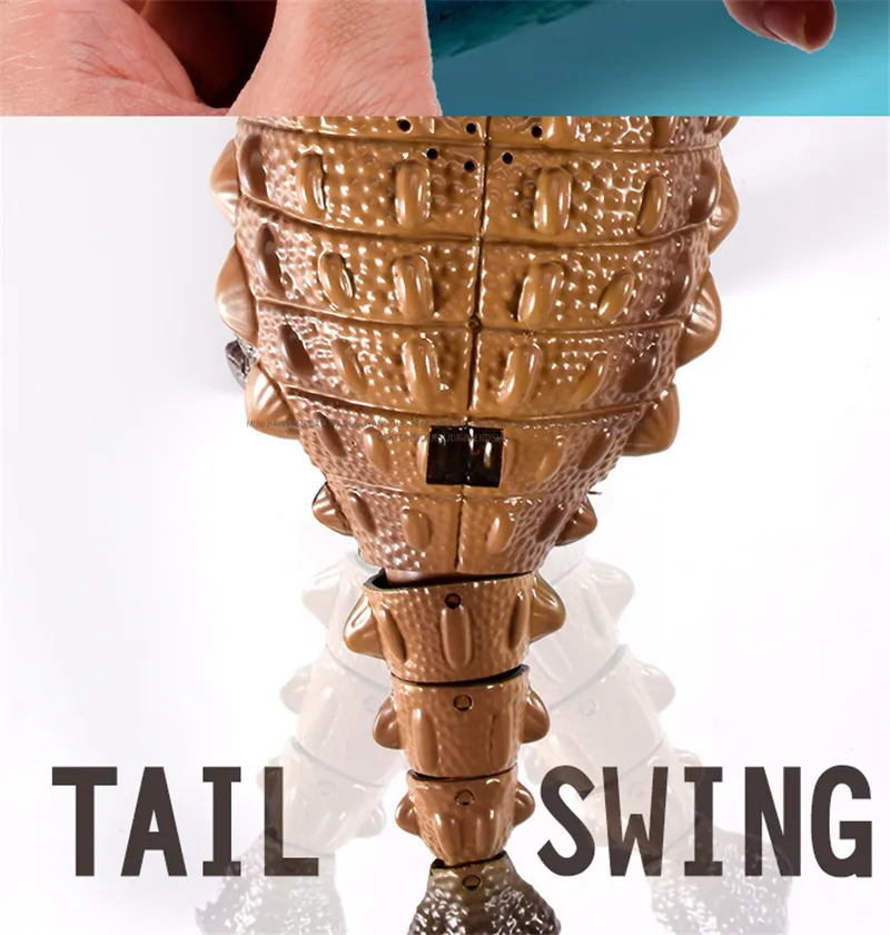 RC Dinosaur Kids Toy Remote Control Dinosaur With Light Electric Toy Radio-Controlled Animal Children Birthday Gift Ankylosaurus