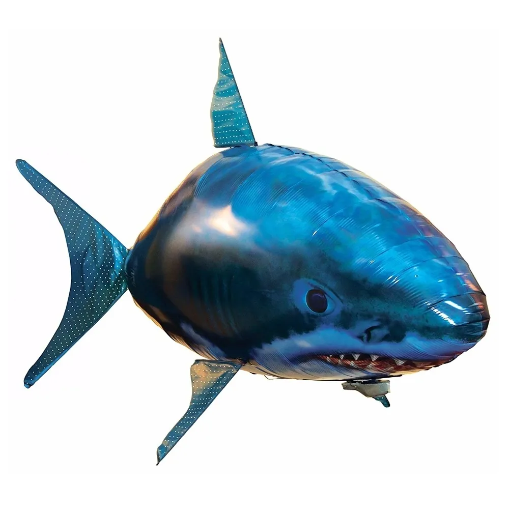Inflatable Remote Control Shark Toys Air Swimming RC Animal Radio Fly Balloons Clown Fish Animals Novel Toy For Children Boys