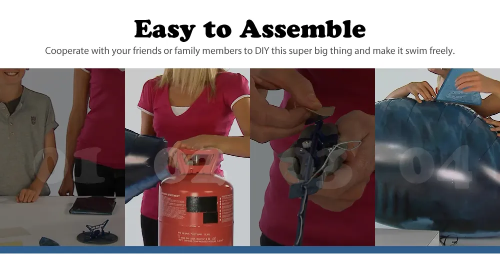 Inflatable Remote Control Shark Toys Air Swimming RC Animal Radio Fly Balloons Clown Fish Animals Novel Toy For Children Boys