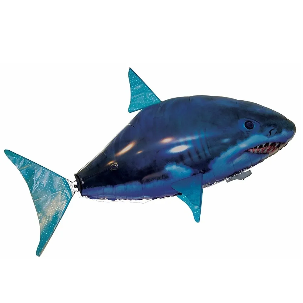 Inflatable Remote Control Shark Toys Air Swimming RC Animal Radio Fly Balloons Clown Fish Animals Novel Toy For Children Boys