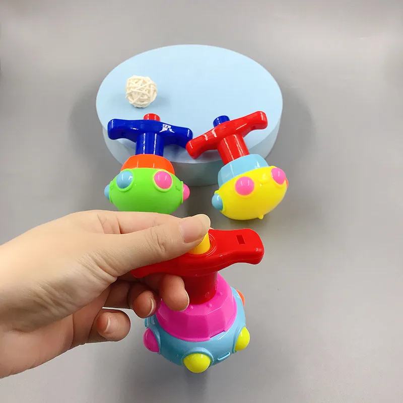 Cute Luminous Gyroscope Children Toys Light Magic Rotating Gyro Fidget Spinner Spinning Top Toys Random Color Kids Gifts