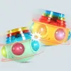 Cute Luminous Gyroscope Children Toys Light Magic Rotating Gyro Fidget Spinner Spinning Top Toys Random Color Kids Gifts