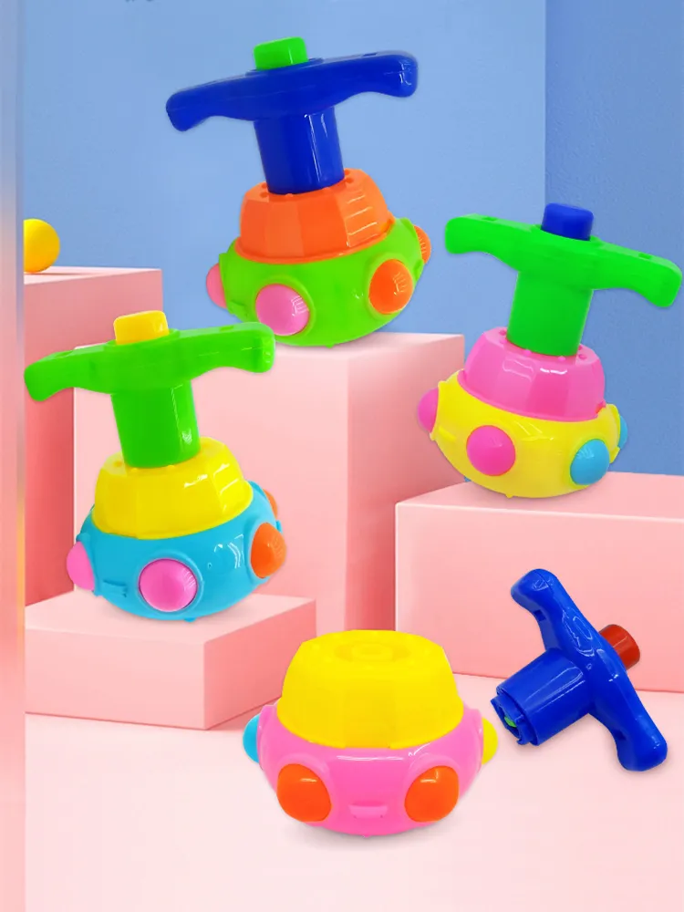 Cute Luminous Gyroscope Children Toys Light Magic Rotating Gyro Fidget Spinner Spinning Top Toys Random Color Kids Gifts