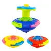 UFO Flashing Wing Spinning Top Kids Gyro Light Up Toy Kids LED Music Gyroscope Launcher Rotating Toys Fun Birthday Party Favors