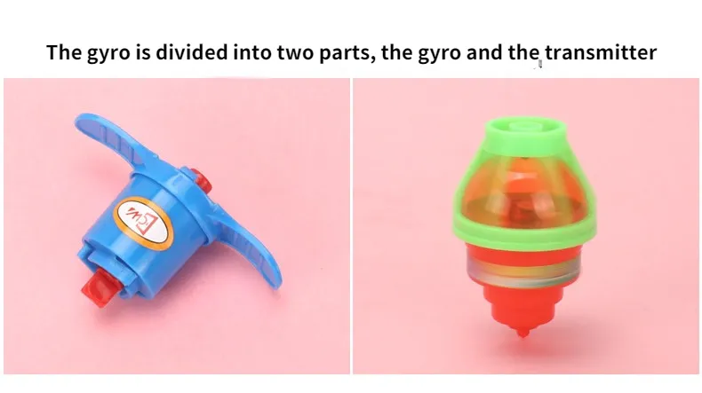 Light Up Spinning Tops Luminous Colorful Top Ejection Toy Classic Gyroscope Novelty Bulk Toys Party Favors for Kids Children