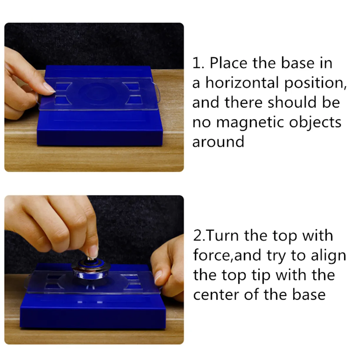 Kids Magnetic Spinning Tops Levitation Magic Gyro Gyroscope Suspended UFO Floating Levitating Classic Toy