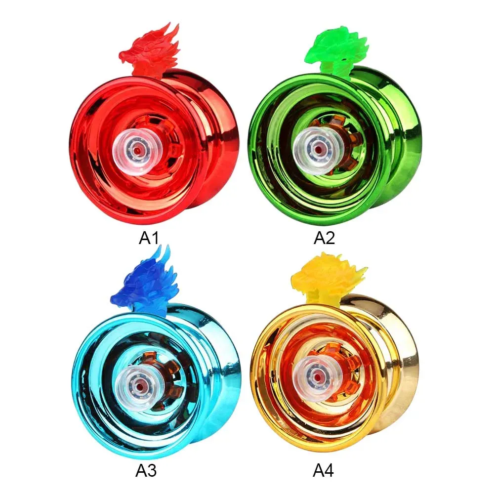 4 Colours Children's Magic Yo-Yo Reactive High Speed Aluminium Yo-Yo CNC Swivel Rope Boys Girls Children's Toys