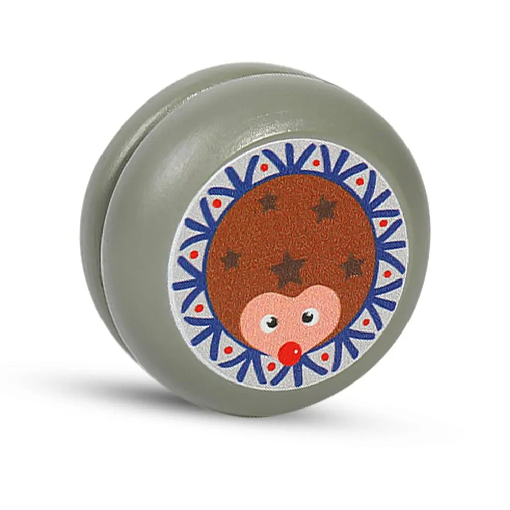 High Quality Wooden 2A Yoyo Ball Cartoon Gift Student Toys Durable Wear-resistant Developmental Toys Concentration