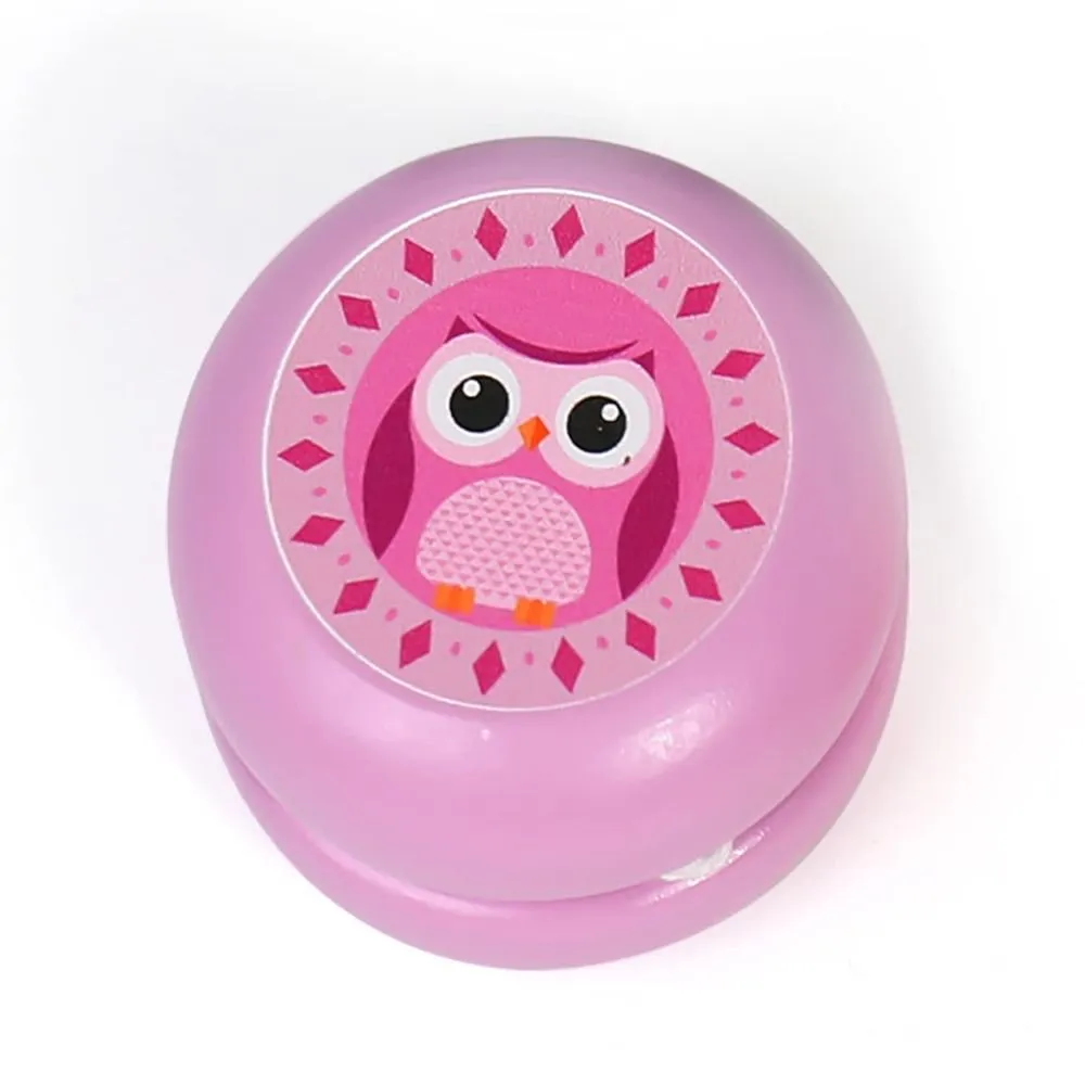 High Quality Wooden 2A Yoyo Ball Cartoon Gift Student Toys Durable Wear-resistant Developmental Toys Concentration