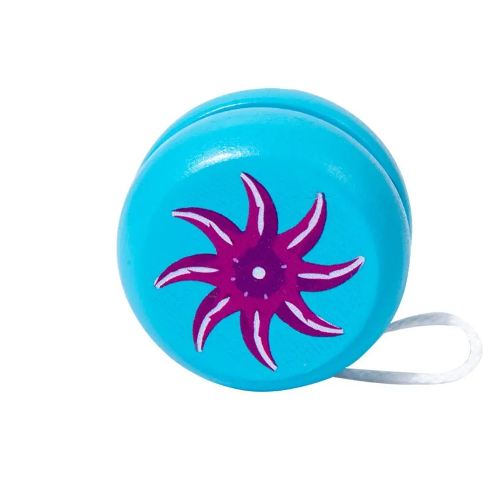 Fashion Wooden 2A Yoyo Toy Brainstorming Concentration Yoyo Ball Cartoon Beginner Developmental Toys Children