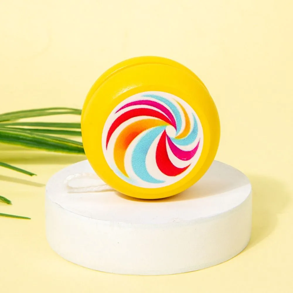 Fashion Wooden 2A Yoyo Toy Brainstorming Concentration Yoyo Ball Cartoon Beginner Developmental Toys Children