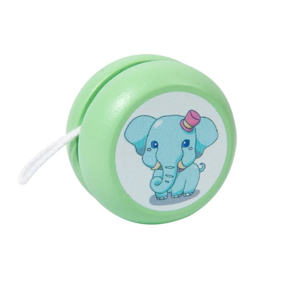 Fashion Wooden 2A Yoyo Toy Brainstorming Concentration Yoyo Ball Cartoon Beginner Developmental Toys Children