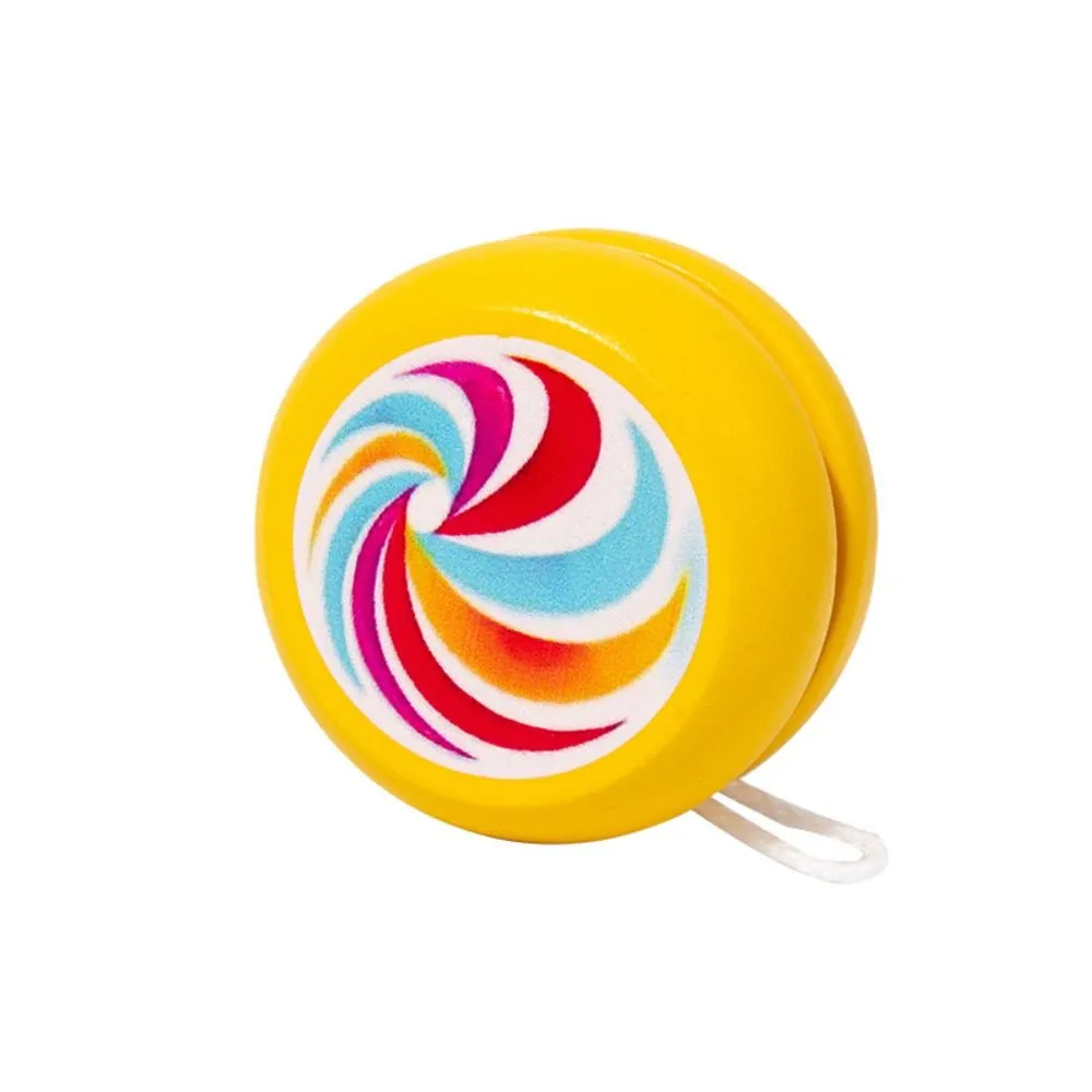 Fashion Wooden 2A Yoyo Toy Brainstorming Concentration Yoyo Ball Cartoon Beginner Developmental Toys Children