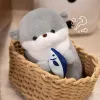 1pc New Otter Hug Fish Plush Toys Stuffed Wild Animal Cartoon Dolls Soft Sloth Throw Pillow Christmas Birthday Gift for Kids