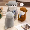 1pc New Otter Hug Fish Plush Toys Stuffed Wild Animal Cartoon Dolls Soft Sloth Throw Pillow Christmas Birthday Gift for Kids