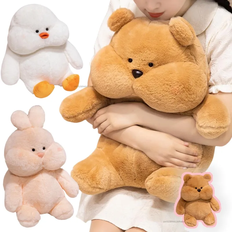Cartoon 23-45cm Cute Series Pink Rabbit Duck Bear Plush Toys Bear Soft Dolls  Animal Stuffed Plush Birthday Gifts For Girls